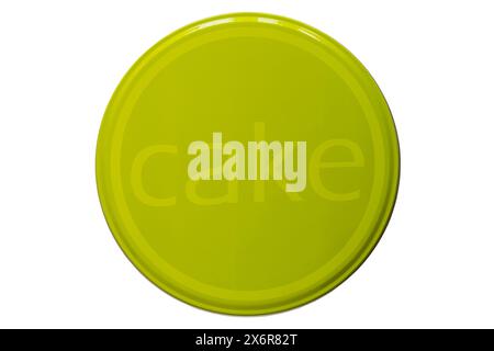 Moule à gâteau isolé sur fond blanc Banque D'Images