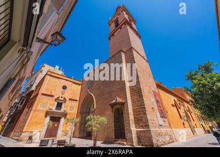 Valencia, Espagne. 15 mai 2024. Vue sur l'église San Nicolas, un bâtiment historique mélange de styles gothique et baroque Banque D'Images