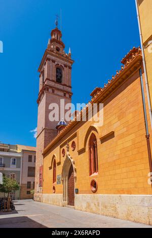 Valencia, Espagne. 15 mai 2024. Vue sur l'église San Nicolas, un bâtiment historique mélange de styles gothique et baroque Banque D'Images