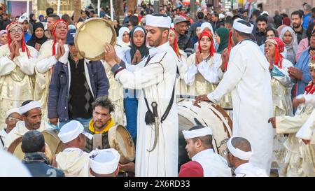 Une soirée 'gnawa' Banque D'Images