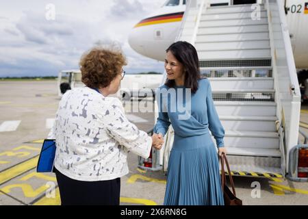 Annalena Baerbock Buendnis 90/Die Gruenen, Bundesaussenministerin, reist nach Strassburg zum 75. Jubilaeum des Europarats und zum Ministertreffen à Strassburg, 16.05.2024. Fotografiert im Auftrag des Auswaertigen AMTES. Strassburg Frankreich *** Annalena Baerbock Buendnis 90 Die Gruenen , ministre fédéral des Affaires étrangères, se rend à Strasbourg pour le 75e anniversaire du Conseil de l'Europe et la réunion ministérielle à Strasbourg, 16 05 2024 photographie au nom du ministère des Affaires étrangères Strasbourg France Copyright : xKiraxHofmannxAAxphotothek.dex Banque D'Images