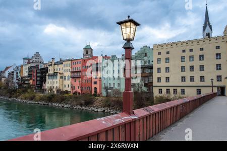 Wasserburg am Inn, Allemagne - 13 mars 2024 : Wasserburg am Inn est une ville du district de Rosenheim en haute-Bavière. Banque D'Images