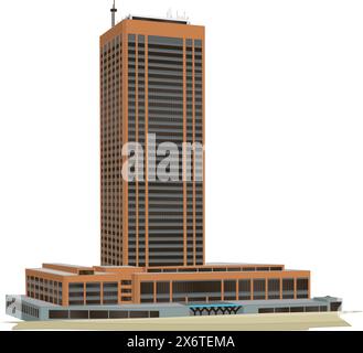 Seneca One Building Buffalo NY Illustration de Vecteur