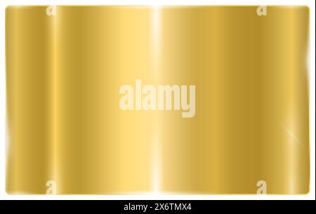 Un motif de gradient métallique brillant. Fond dégradé métallique de couleur or. Illustration de Vecteur