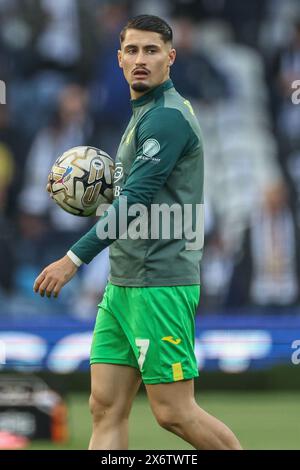 Borja Sainz de Norwich City dans la session d'échauffement d'avant-match lors du Play-off de la demi-finale du Sky Bet Championship Leeds United vs Norwich City à Elland Road, Leeds, Royaume-Uni, 16 mai 2024 (photo de Mark Cosgrove/News images) Banque D'Images