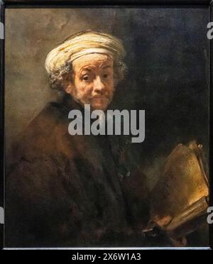 Autoportrait comme l'apôtre Paul, Rembrant Harmensz van Rijn, 1639, huile sur toile, Amsterdam, pays-Bas. Banque D'Images