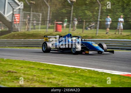 Yuhao FU 99 Virtuosi Racing Qualifying Brands Hatch Indy à Brands Hatch Indy, Longfield, Angleterre le 11 mai 2024. Photo de Chris Williams. Éditorial u Banque D'Images