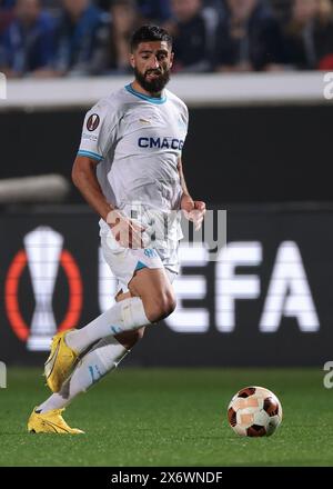 Bergame, Italie. 9 mai 2024. Samuel Gigot de l'Olympique de Marseille lors du match de l'UEFA Europa League au Gewiss Stadium, Bergame. Le crédit photo devrait se lire : Jonathan Moscrop/Sportimage crédit : Sportimage Ltd/Alamy Live News Banque D'Images