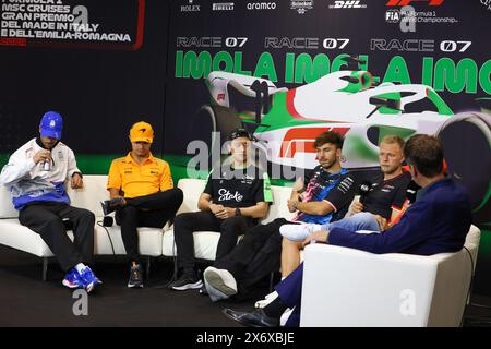 Imola, Bo, ITALIE. 16 mai 2024. Chauffeur Conférence de presse FORMULE 1 MSC CROISIÈRES GRAN PREMIO DEL MADE IN ITALY E DELL'EMILIA-ROMAGNA 2 Autodromo Enzo e Dino Ferrari, Imola (BO) Italie (crédit image : © Alessio de Marco/ZUMA Press Wire) USAGE ÉDITORIAL SEULEMENT! Non destiné à UN USAGE commercial ! Banque D'Images