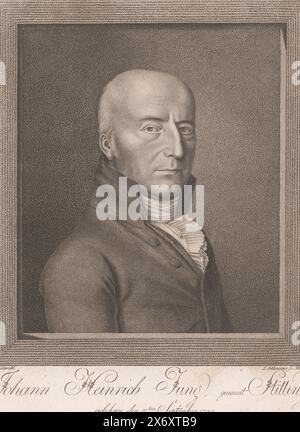 Portrait de Johann Heinrich Jung-Stilling, estampe, imprimeur : Leonhard Schlemmer, (mentionné sur l'objet), après dessin de : Johann Heinrich Schröder, (mentionné sur l'objet), Neurenberg, 1810, papier, hauteur, 303 mm × largeur, 244 mm Banque D'Images