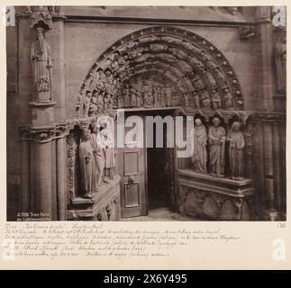 Portail de l'église notre-Dame de Trèves, Trèves, Portal der Liebfrauenkirche. (Titre sur objet), photographie, anonyme, Trèves, c. 1892, carton, collotype, hauteur, 207 mm × largeur, 270 mm Banque D'Images