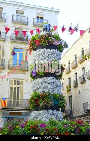 Temps d'exposition des fleurs de Gérone-2024, Catalogne, Espagne Banque D'Images