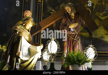 L'église de Los Dolors dans la vieille ville de Gérone, Catalogne, Espagne Banque D'Images