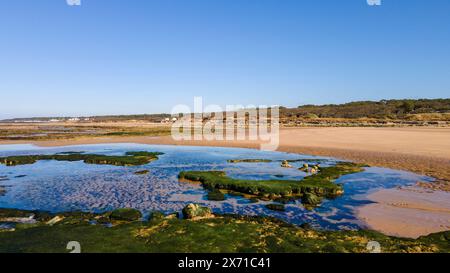 Plage du Veillon, Talmont-Saint-Hilaire, Vendée (85), pays de la Loire, France Banque D'Images