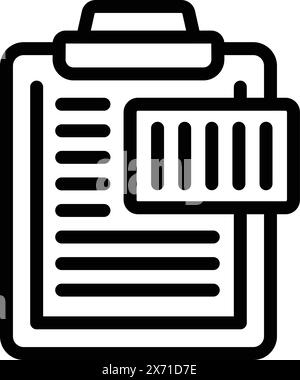 Vecteur de contour d'icône d'échec de petite entreprise. Mauvaise stratégie marketing. Échec de démarrage - effondrement Illustration de Vecteur