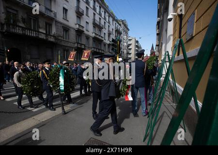 Milan, Italie. 17 mai 2024. Commemorazione di Luigi Calabresi Milano, Italia - Cronaca Venerdì, 17 Maggio, 2024. (Foto di Marco Ottico/Lapresse) commémoration de Luigi Calabresi Milan, Italie - Actualités vendredi 17 mai 2024. (Photo de Marco Ottico/Lapresse) crédit : LaPresse/Alamy Live News Banque D'Images
