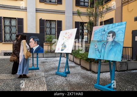 Milan, Italie. 17 mai 2024. Commemorazione di Luigi Calabresi Milano, Italia - Cronaca Venerdì, 17 Maggio, 2024. (Foto di Marco Ottico/Lapresse) commémoration de Luigi Calabresi Milan, Italie - Actualités vendredi 17 mai 2024. (Photo de Marco Ottico/Lapresse) crédit : LaPresse/Alamy Live News Banque D'Images