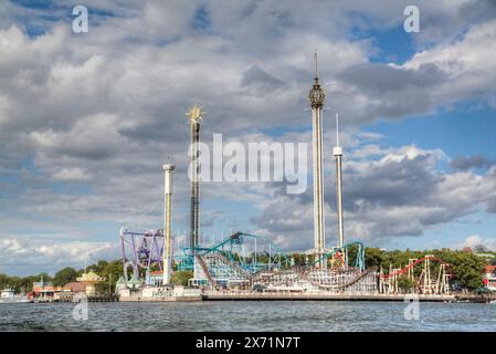 Grona Lund, le parc d''attractions de l'île de Djurgarden, Stockholm, Suède Banque D'Images