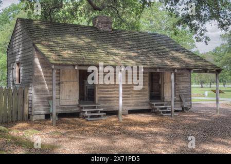 Esclaves, la plantation d'Oak Alley, construit 1830, près de St James, Louisiane, Etats-Unis Banque D'Images