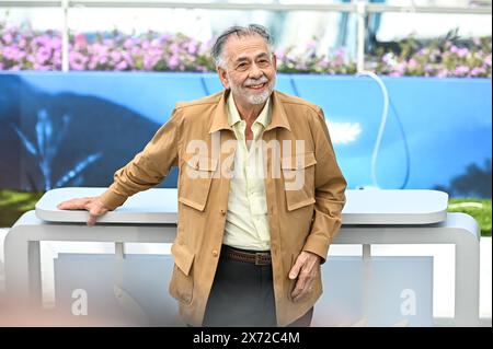 Cannes, France. 17 mai 2024. Francis Ford Coppola participe à la Photocall ''Megalopolis'' lors de la 77ème édition annuelle du Festival de Cannes au Palais des Festivals à Cannes, France, le 17 mai 2024. (Photo de Stefanos Kyriazis/NurPhoto) crédit : NurPhoto SRL/Alamy Live News Banque D'Images