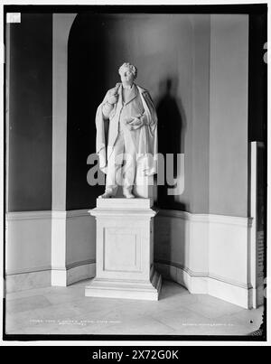 Statue de John A. Andrew, State House, Boston, Mass., date basée sur Detroit, catalogue P (1906)., '1894' sur négatif., Detroit Publishing Co. No. 017086., Gift ; State Historical Society of Colorado ; 1949, Andrew, John A., (John Albion),, 1818-1867. , Massachusetts State House (Boston, Mass.) , Capitols. , Sculpture. , Intérieurs. , États-Unis, Massachusetts, Boston. Banque D'Images