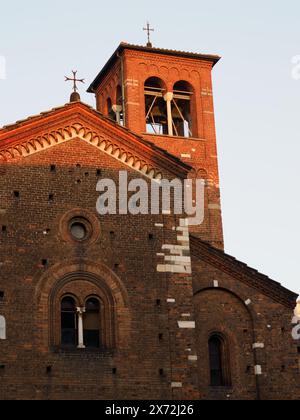 L'église médiévale de San Sepolcro à Milan, Lombardie, Italie Banque D'Images