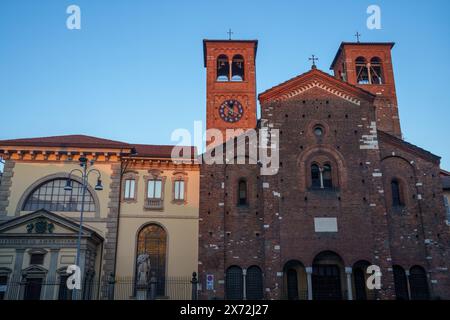 L'église médiévale de San Sepolcro à Milan, Lombardie, Italie Banque D'Images