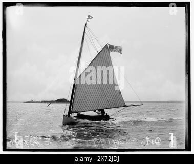 Dot, attribution basée sur le style du titre et de la numérotation., '437' sur négatif., No Detroit Publishing Co. no., cadeau ; State Historical Society of Colorado ; 1949, Dot (Yacht), Yachts. Banque D'Images
