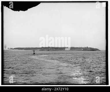 Fort Warren, Boston, Mass., '3087' sur négatif., Detroit Publishing Co. no. 018913., Gift ; State Historical Society of Colorado ; 1949, forts & fortifications. , États-Unis, Massachusetts, Georges Island. Banque D'Images