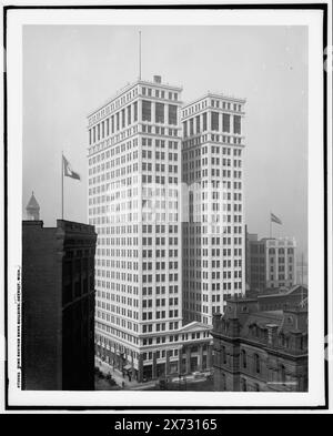 Dime Savings Bank Building, Detroit, Mich., Detroit Publishing Co. No. 073063., Gift ; State Historical Society of Colorado ; 1949, Office Buildings. , Gratte-ciel. , États-Unis, Michigan, Detroit. Banque D'Images