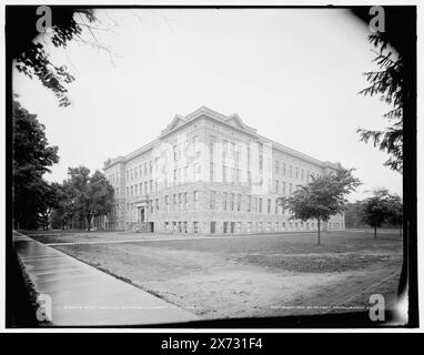 Nouveau bâtiment médical, Université du Michigan, Detroit Publishing Co. no. 016469., Gift ; State Historical Society of Colorado ; 1949, Université du Michigan. , Installations éducatives. , Universités et collèges. , Éducation médicale. , États-Unis, Michigan, Ann Arbor. Banque D'Images