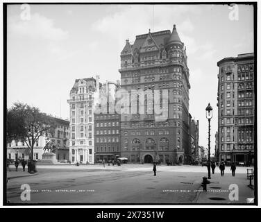 Hotel Netherland, New York, intersection de Fifth Avenue et 59th Street., Detroit Publishing Co. No. 018303., Gift ; State Historical Society of Colorado ; 1949, Netherland Hotel (New York, New York) , Hôtels. , États-Unis, New York (State), New York. Banque D'Images