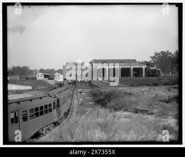 Elevated Railway terminal, 70th and Market Streets, Philadelphie, Pa., titre tiré de la veste., 'H 366' sur négatif., Detroit Publishing Co. No. 034751., Gift ; State Historical Society of Colorado ; 1949, Highly Railway. , Gares ferroviaires. , États-Unis, Pennsylvanie, Philadelphie. Banque D'Images