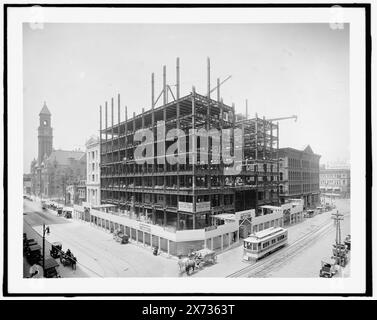 Dime Savings Bank Building, Detroit, Mich., titre partiellement conçu par Cataloger., Detroit Publishing Co. No. X 1060., cadeau ; State Historical Society of Colorado ; 1949, Banks. , Immeubles de bureaux. , Industrie de la construction. , États-Unis, Michigan, Detroit. Banque D'Images