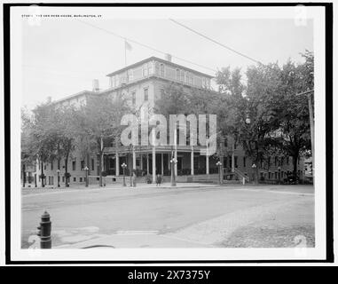 The Van Ness House, Burlington, Vt., Detroit Publishing Co. No. 072616., Gift ; State Historical Society of Colorado ; 1949, Hôtels. , États-Unis, Vermont, Burlington. Banque D'Images