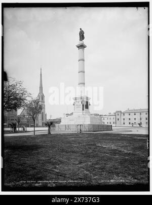 Calhoun Monument, Marion Square, Charleston, S.C. date basée sur Detroit, catalogue J (1901)., Detroit Publishing Co. No. 05793., Gift ; State Historical Society of Colorado ; 1949, Calhoun, John C., (John Caldwell), 1782-1850. , Plazas. , Sculpture. , États-Unis, Caroline du Sud, Charleston. Banque D'Images