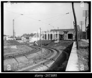 Elevated Railway terminal, Philadelphie, Pa., titre tiré de la veste., 'H 367' sur négatif., Detroit Publishing Co. No. 034750., Gift ; State Historical Society of Colorado ; 1949, Highly Railway. , Gares ferroviaires. , États-Unis, Pennsylvanie, Philadelphie. Banque D'Images