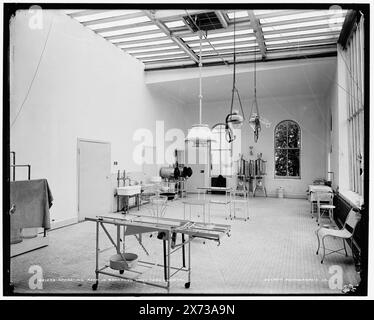 Salle d'opération à Brooklyn Navy Yard Hospital, 'Detroit Photographic Co.' sur négatif., Detroit Publishing Co. 021254., Gift ; State Historical Society of Colorado ; 1949, United States Naval Hospital (New York, N.Y.), Brooklyn Navy Yard (New York, N.Y.), Operating rooms. , Chantiers navals et stations navales. , États-Unis, New York (State), New York. Banque D'Images
