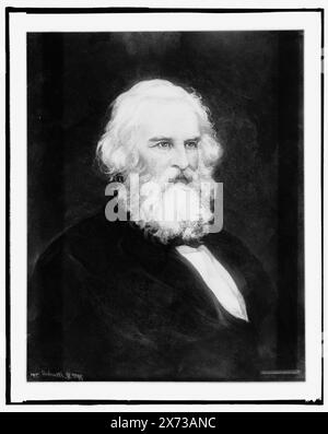 Henry W. Longfellow, portrait de la tête et des épaules, titre et date basé sur Detroit, Thistle Publications (1912)., photographie d'un tableau signé 'Wm. E. Marshall.', 'Folio 47' on Negative., No Detroit Publishing Co., Gift ; State Historical Society of Colorado ; 1949, Longfellow, Henry Wadsworth,,, 1807-1882. Banque D'Images