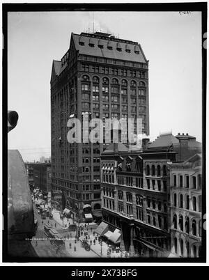 Masonic Temple, Chicago, comprend Temple Theatre et Central Music Hall., transparent en verre correspondant (même code de série) disponible sur vidéodisque cadre 1A-29435., Detroit Publishing Co. No. 012617., Gift ; State Historical Society of Colorado ; 1949, Office Buildings. , Installations commerciales. , États-Unis, Illinois, Chicago. Banque D'Images