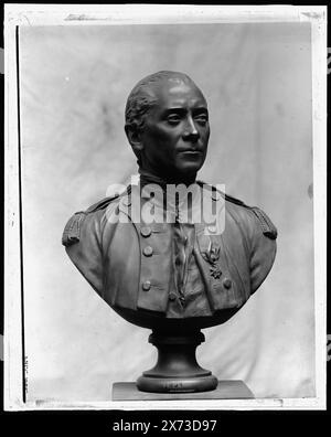 John Paul Jones, titre de la veste., 'MCC 1062' sur transparence., photographie de buste en bronze., Detroit Publishing Co. No. 048109., Gift ; State Historical Society of Colorado ; 1949, Jones, John Paul,, 1747-1792, statues. , Sculpture. Banque D'Images