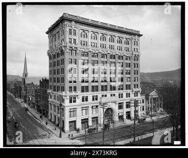 Binghamton, N.Y. Security Mutual Life Insurance Co.'s Bldg., titre tiré de la veste., '513' sur négatif., Detroit Publishing Co. No. 33806., Gift ; State Historical Society of Colorado ; 1949, Security Mutual Life Insurance Co., Insurance. , Immeubles de bureaux. , États-Unis, New York (State), Binghamton. Banque D'Images