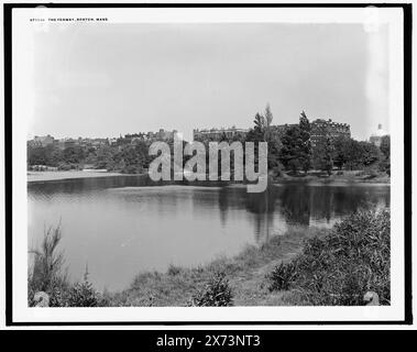 The Fenway Back Bay Fens, Boston, Mass., Detroit Publishing Co. No. 072534., Gift ; State Historical Society of Colorado ; 1949, Wetlands. , Parcs. , États-Unis, Massachusetts, Boston. Banque D'Images