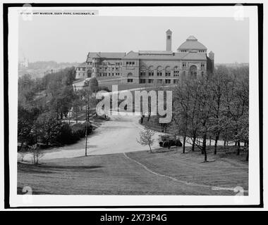 Cincinnati Art Museum, Eden Park, Cincinnati, Ohio, Detroit Publishing Co. No. 070058., Gift ; State Historical Society of Colorado ; 1949, Galeries & Museums. , Parcs. , États-Unis, Ohio, Cincinnati. Banque D'Images