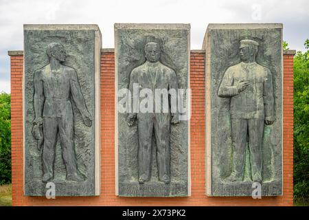 Statues communistes au parc Memento, Budapest, Hongrie Banque D'Images