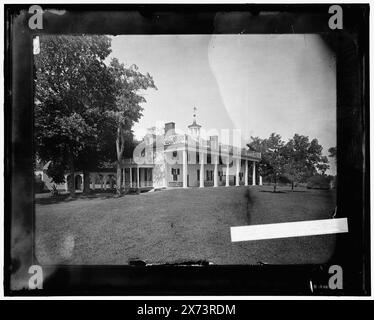 The Mansion, vue sud, Mt. Vernon, titre de veste., 'interdit' sur étiquette., Detroit Publishing Co. No. 090016., Gift ; State Historical Society of Colorado ; 1949, Washington, George,,, 1732-1799, maisons et repaires. , Habitations. , Estates. , États-Unis, Virginie, Mount Vernon (Estate) Banque D'Images