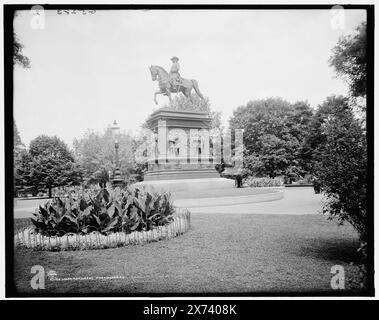 Monument Logan, Washington, DC, 'G 5287' sur négatif., Detroit Publishing Co. No. 071128., Gift ; State Historical Society of Colorado ; 1949, Logan, John Alexander, 1826-1886. , Sculpture. , Plazas. , États-Unis, District of Columbia, Washington (D.C.) Banque D'Images