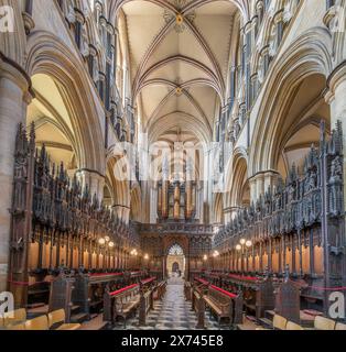 The Choir of Beverley Minster, Beverley, Yorkshire, Angleterre, Royaume-Uni Banque D'Images