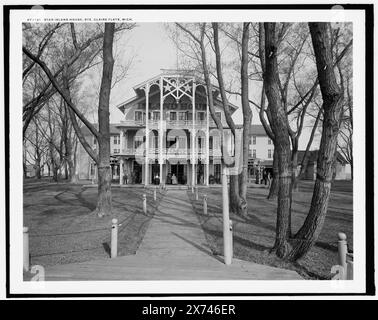 Star Island House, Ste. Claire sic Flats, Mich., 'G 8832' sur négatif., Detroit Publishing Co. No. 072769., Gift ; State Historical Society of Colorado ; 1949, Hôtels. , États-Unis, Michigan, Saint clair Flats. Banque D'Images