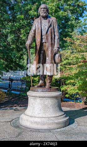 Edward Everett Hale Statue, Boston, Massachusetts, États-Unis Banque D'Images